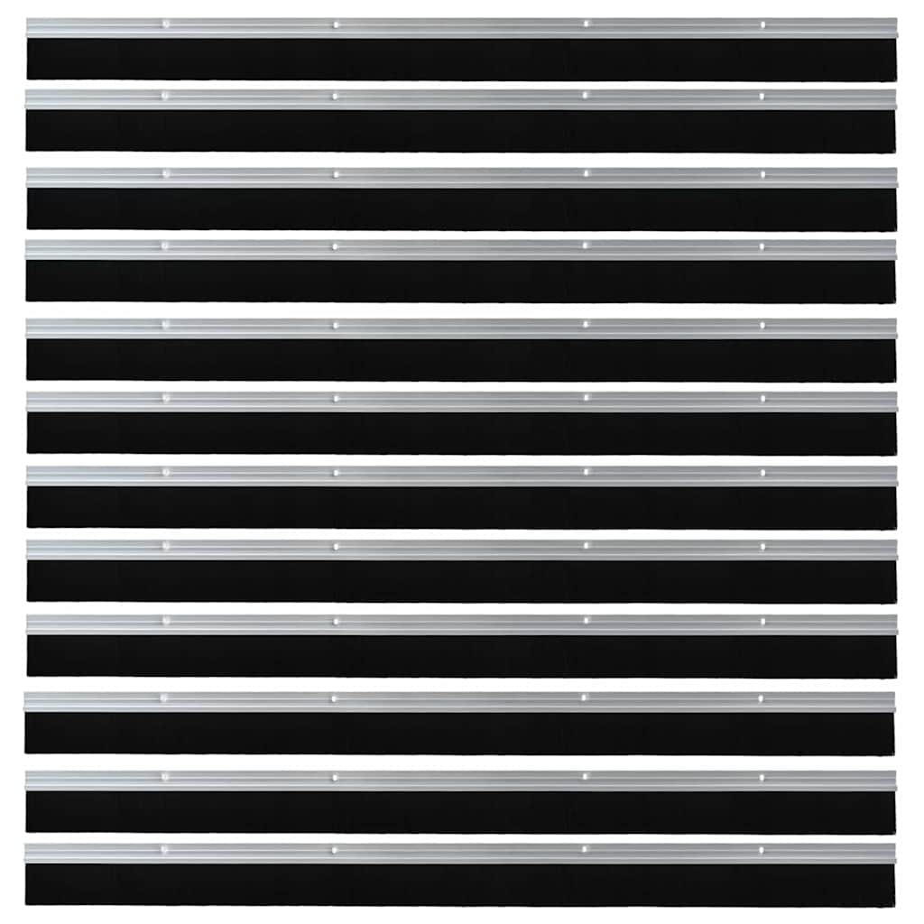 vidaXL Screw-on Door Brush Seals 12 pcs Silver 100 cm Aluminium Alloy