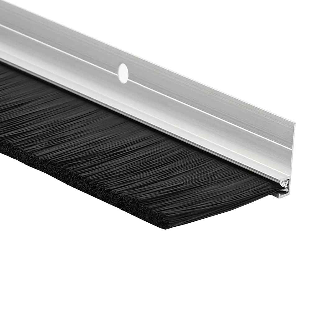vidaXL Screw-on Door Brush Seals 12 pcs Silver 100 cm Aluminium Alloy