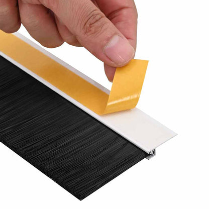 vidaXL Self-adhesive Door Brush Seals 6 pcs 100 cm Aluminium Alloy
