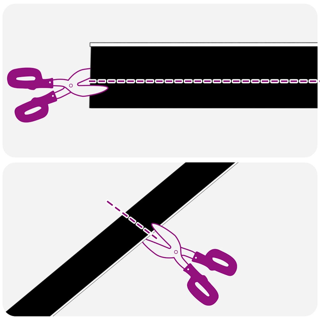 vidaXL Self-adhesive Door Brush Seals 6 pcs White 100 cm