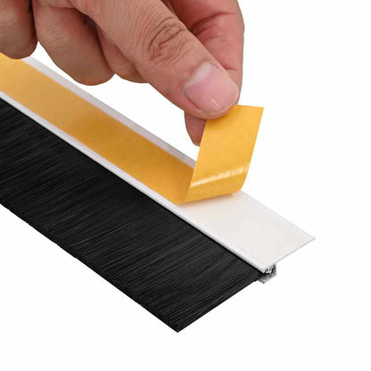 vidaXL Self-adhesive Door Brush Seals 12 pcs 100 cm Aluminium Alloy