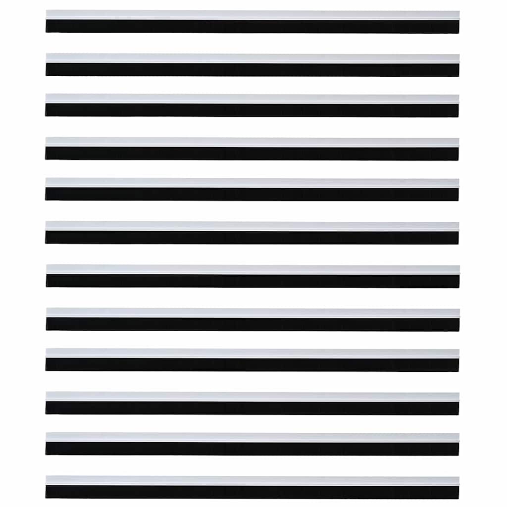vidaXL Self-adhesive Door Brush Seals 12 pcs 100 cm Aluminium Alloy