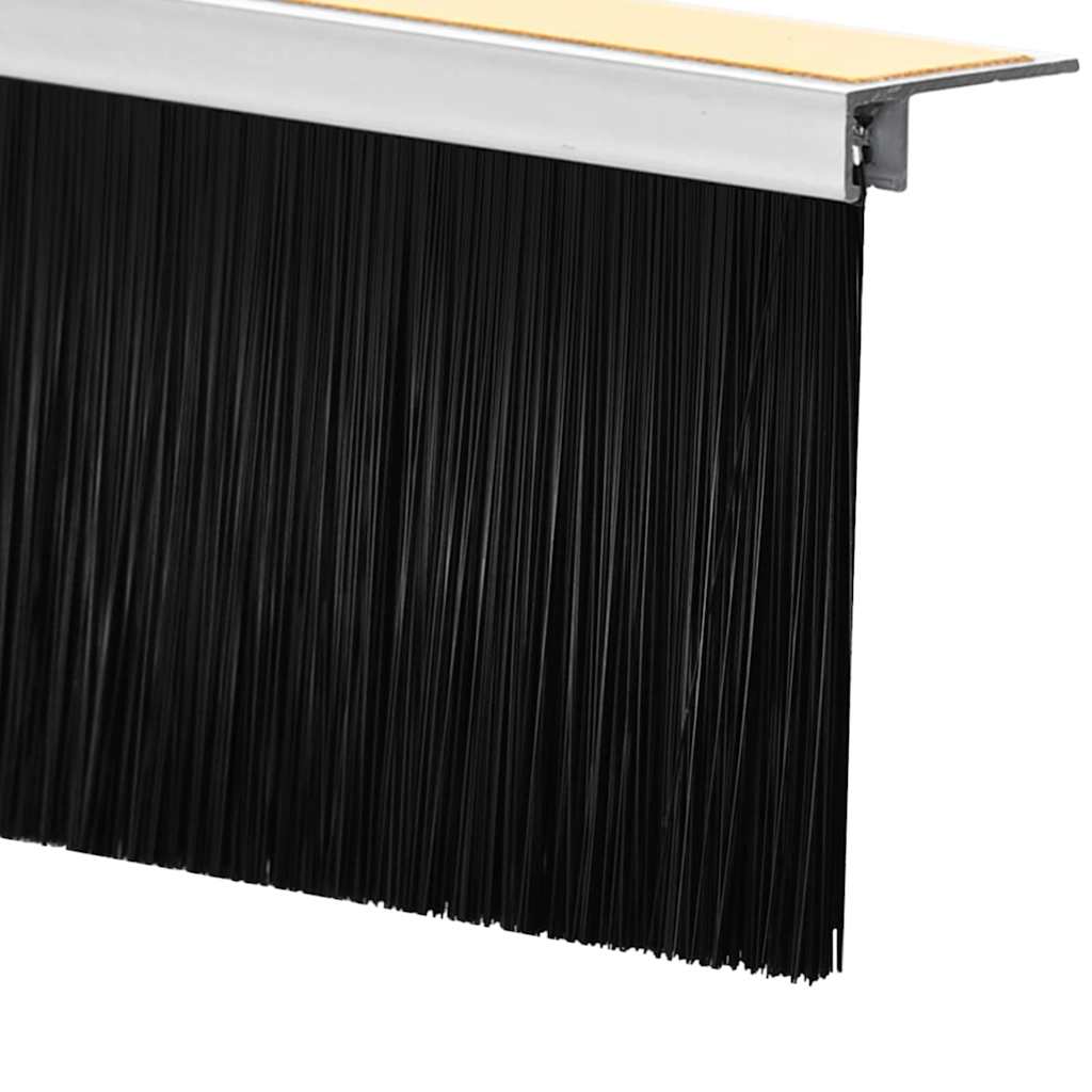 vidaXL Self-adhesive Door Brush Seals 2 pcs 100 cm Aluminium Alloy