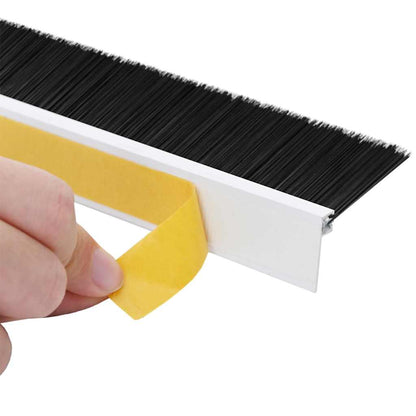 vidaXL Self-adhesive Door Brush Seals 2 pcs 100 cm Aluminium Alloy