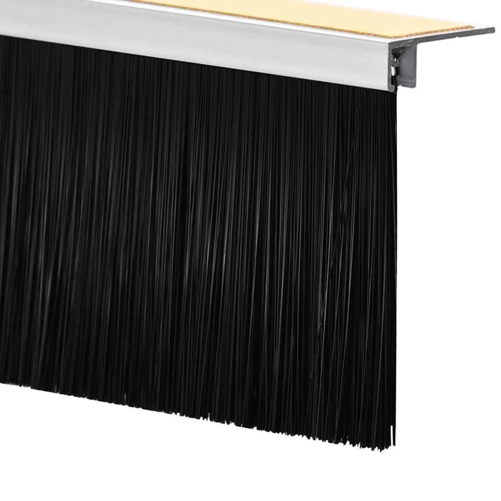 vidaXL Self-adhesive Door Brush Seals 6 pcs 100 cm Aluminium Alloy