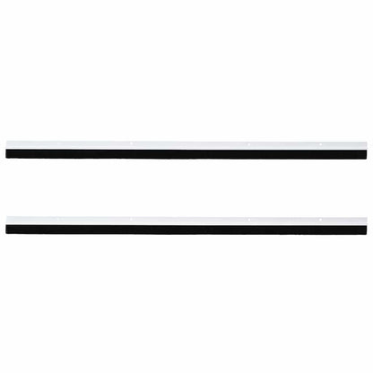 vidaXL Screw-on Door Brush Seals 2 pcs White 100 cm Aluminium Alloy