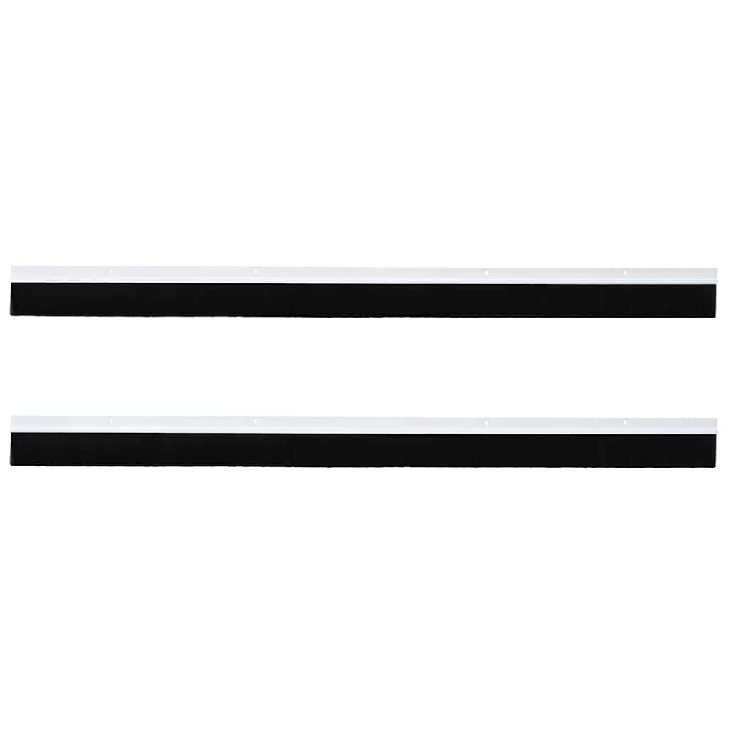 vidaXL Screw-on Door Brush Seals 2 pcs White 100 cm Aluminium Alloy