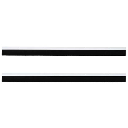 vidaXL Screw-on Door Brush Seals 2 pcs White 100 cm Aluminium Alloy