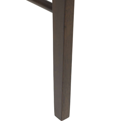 vidaXL Dining Chair 2 pcs Dark Brown and Light Solid Rubber Wood
