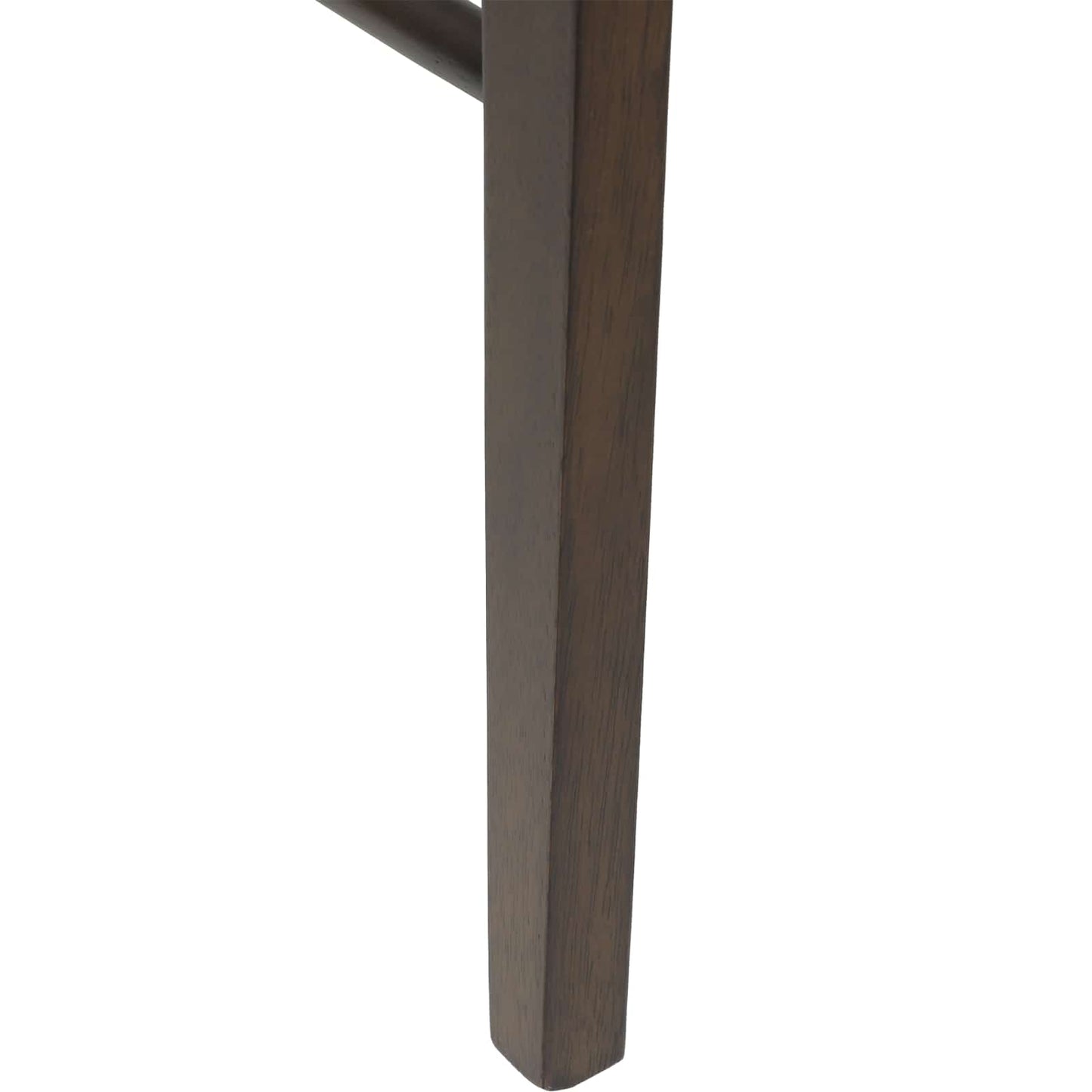vidaXL Dining Chair 2 pcs Dark Brown and Black Solid Rubber Wood