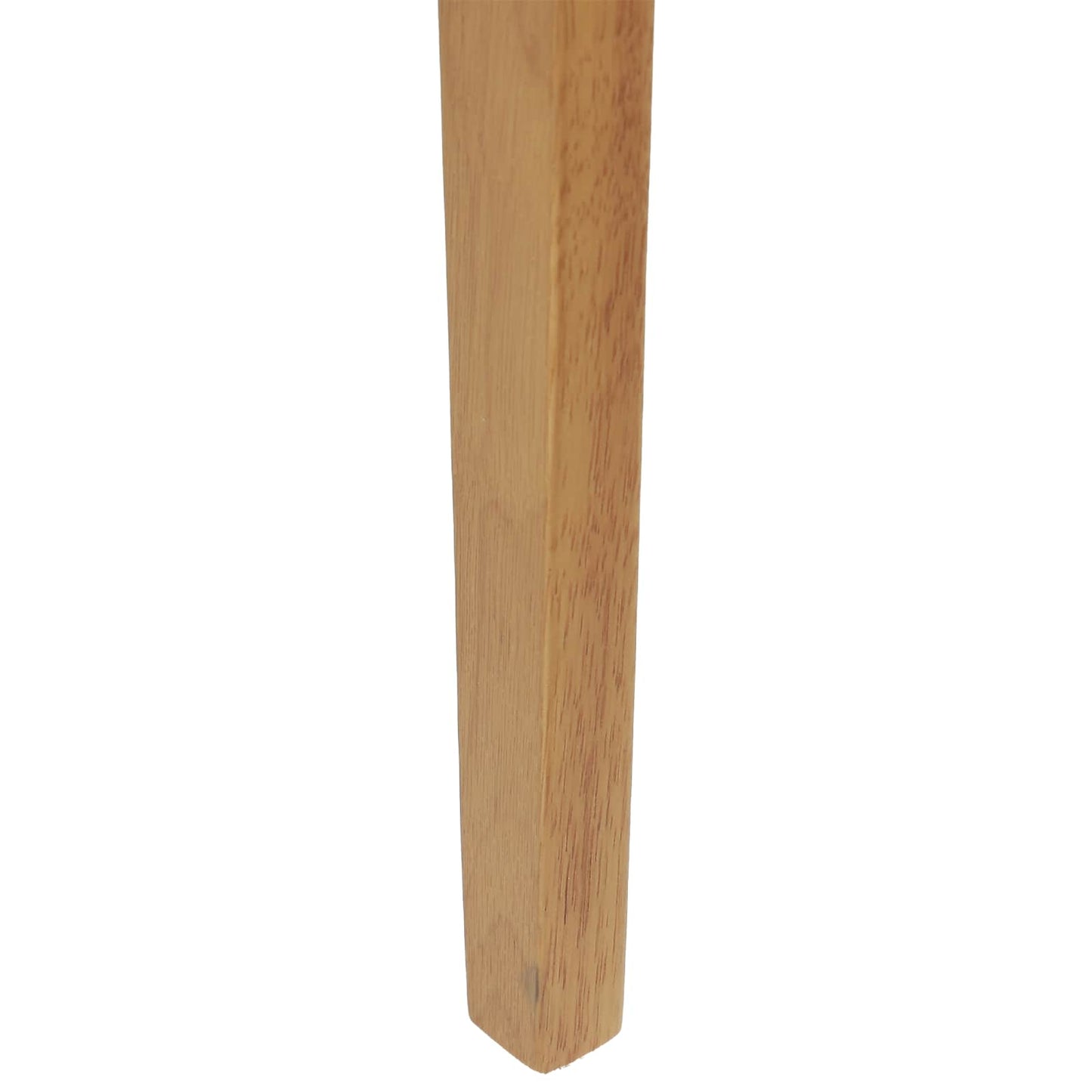 vidaXL Dining Chair 2 pcs Natural 43 x 44.5 x 77 cm Solid Rubber Wood
