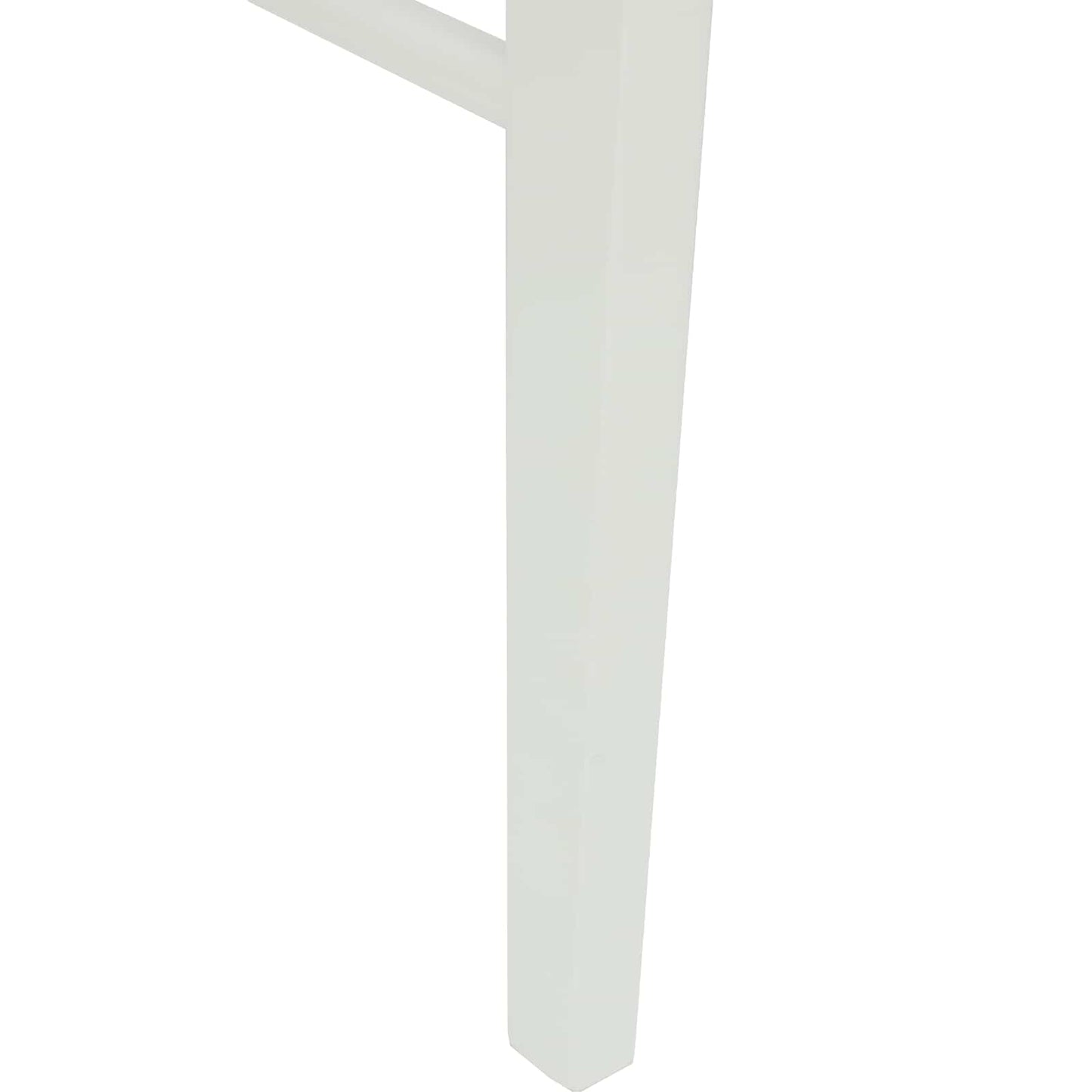 vidaXL Dining Chair 2 pcs White and Brown Solid Rubber Wood
