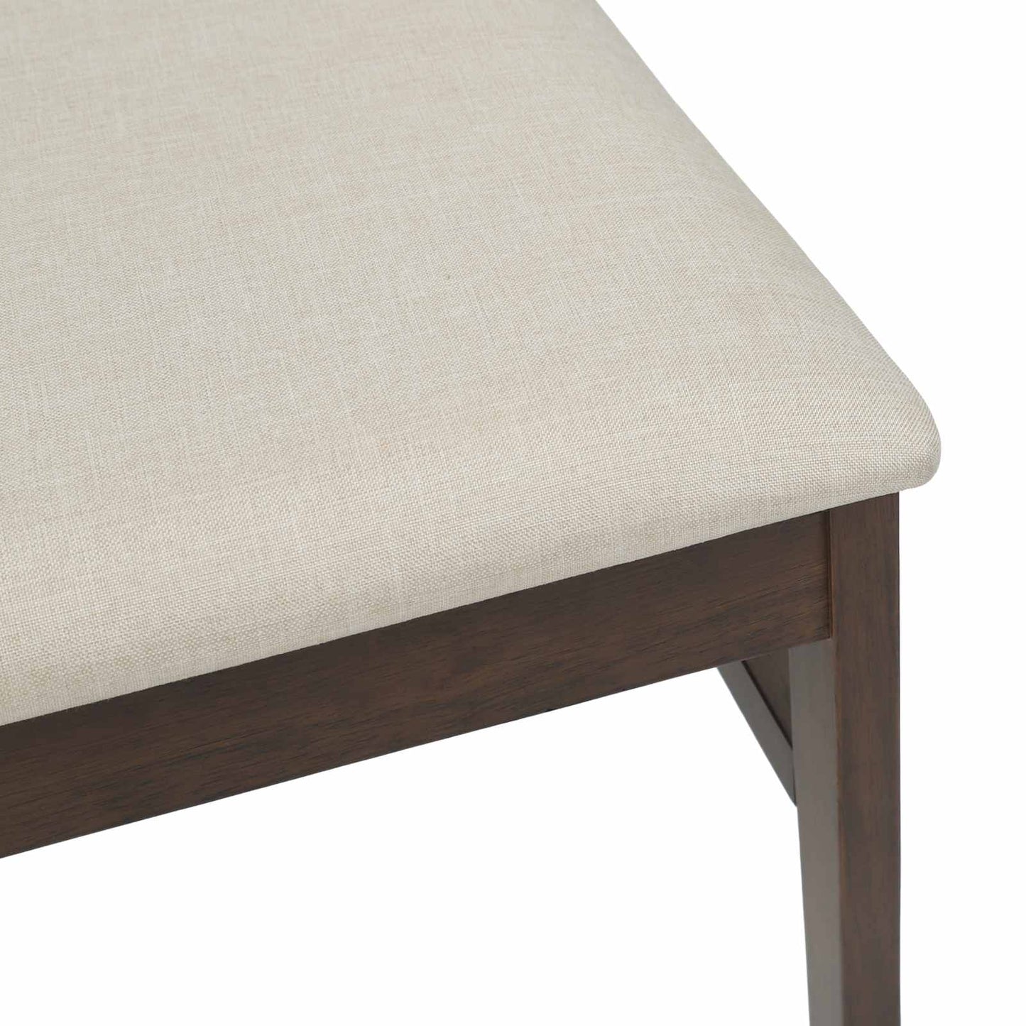vidaXL Dining Chair 2 pcs Light Brown and Light Solid Rubber Wood