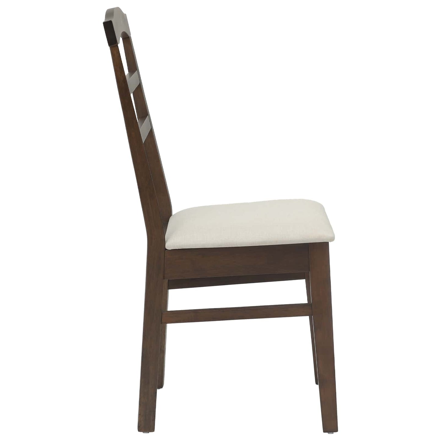 vidaXL Dining Chair 2 pcs Light Brown and Light Solid Rubber Wood