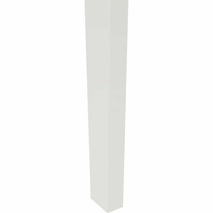 vidaXL Dining Chair 2 pcs White and Grey Solid Rubber Wood