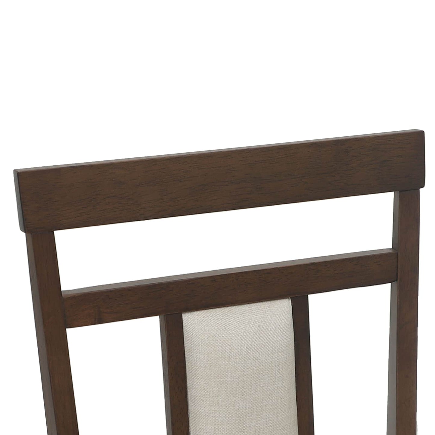 vidaXL Dining Chair 2 pcs Light Brown and Light Solid Rubber Wood