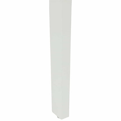 vidaXL Dining Chair 2 pcs White and Grey Solid Rubber Wood