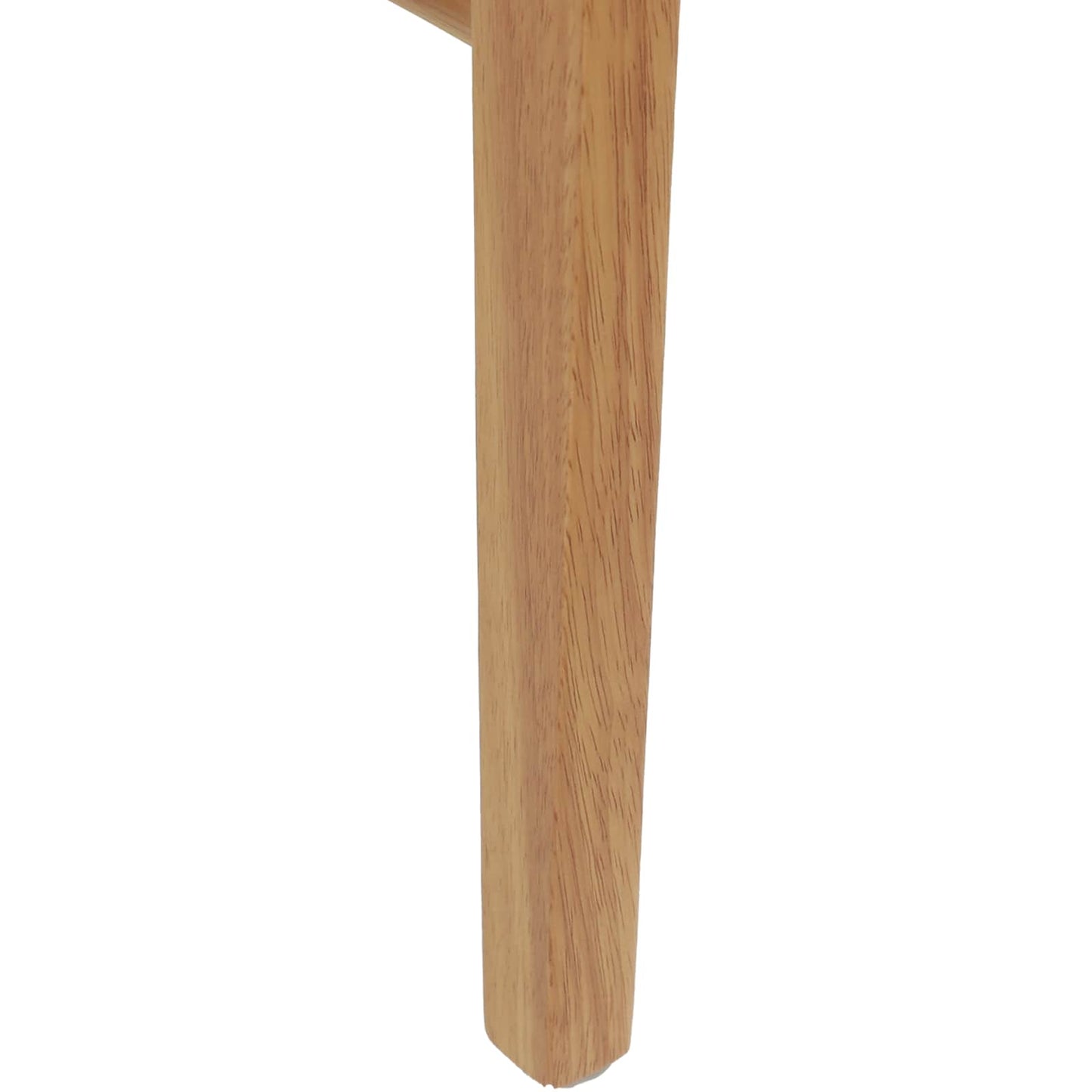 vidaXL Dining Chair 2 pcs Natural and Light Solid Rubber Wood