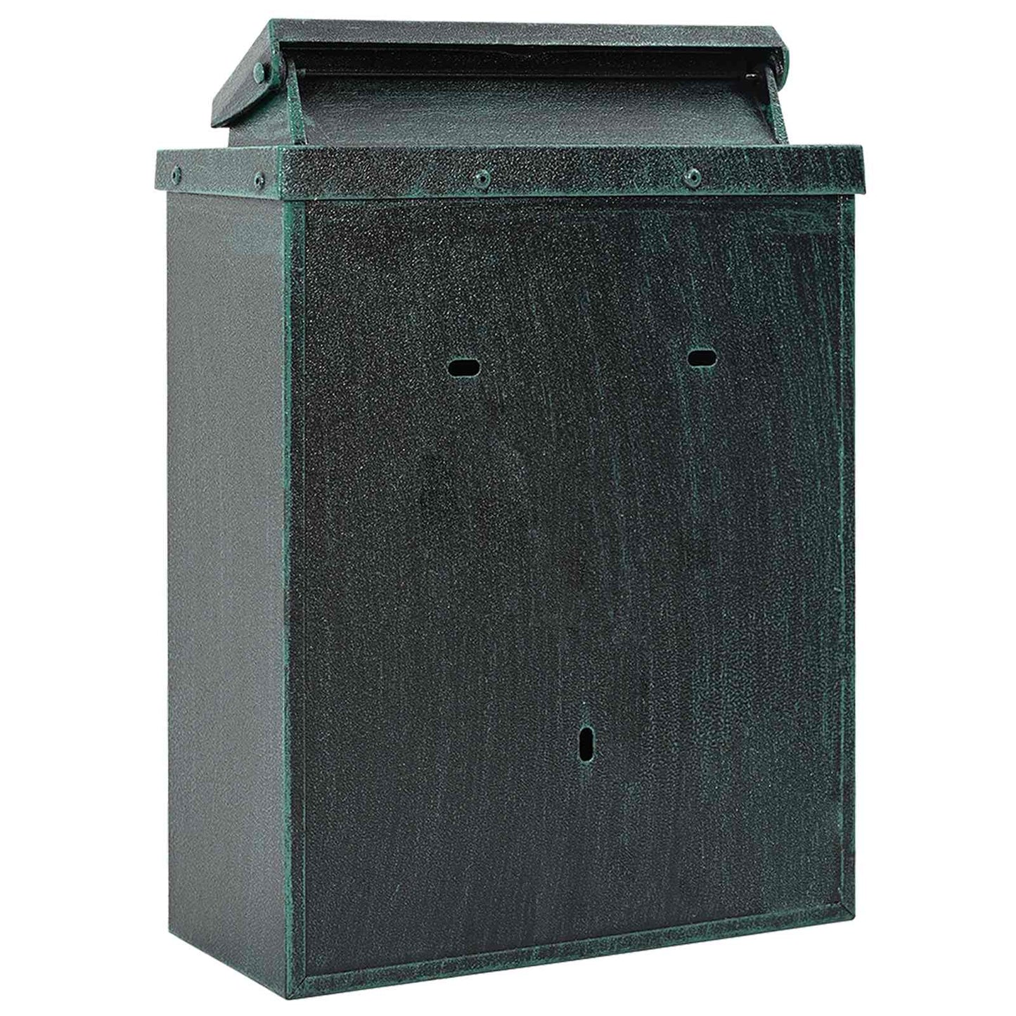 vidaXL Wall Mounted Mailbox Green 29 x 13 x 41 cm Cast Aluminum