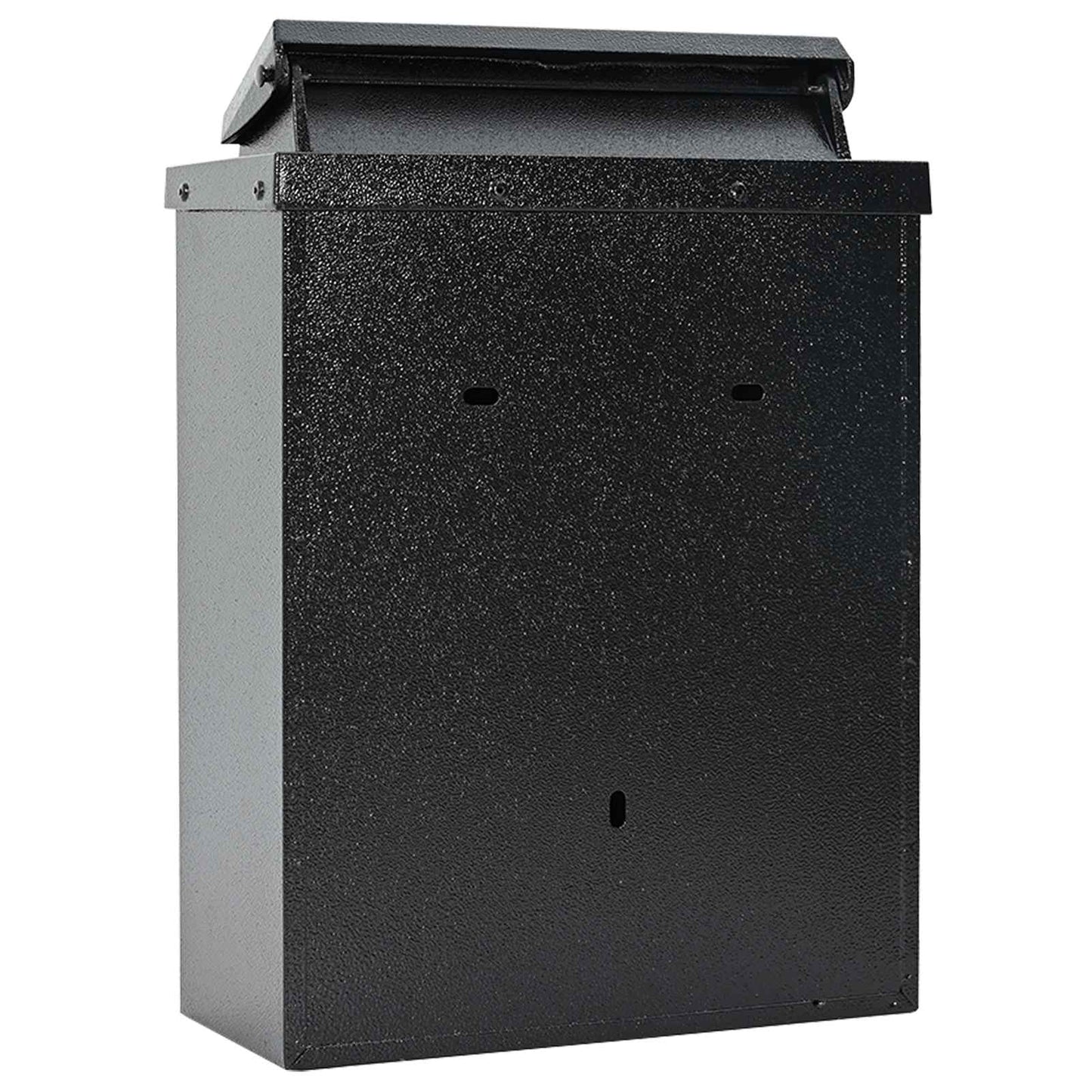 vidaXL Wall Mounted Mailbox Black 29 x 13 x 41 cm Cast Aluminum