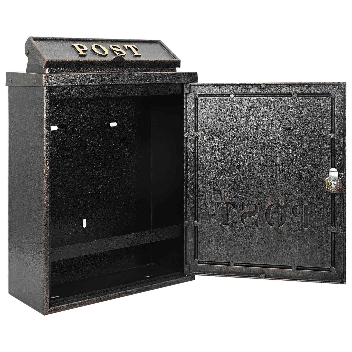 vidaXL Wall Mounted Mailbox Bronze 29 x 13 x 41 cm Cast Aluminum