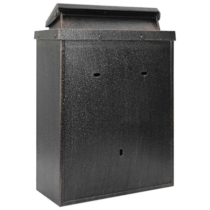 vidaXL Wall Mounted Mailbox Bronze 29 x 13 x 41 cm Cast Aluminum