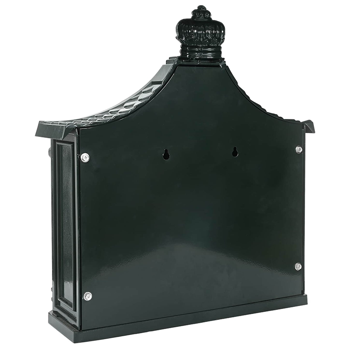 vidaXL Wall Mounted Mailbox Green 40.5 x 15.5 x 44 cm Cast Aluminum