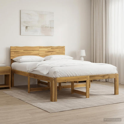 vidaXL Double Bed Frame with Headboard ROSTOCK White 160 x 200 cm