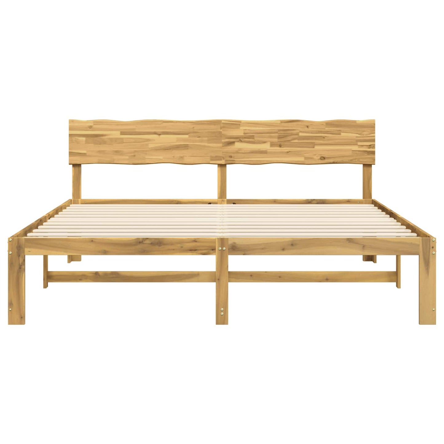 vidaXL Double Bed Frame with Headboard ROSTOCK White 180 x 200 cm