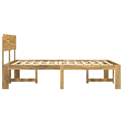 vidaXL Double Bed Frame with Headboard ROSTOCK White 200 x 200 cm