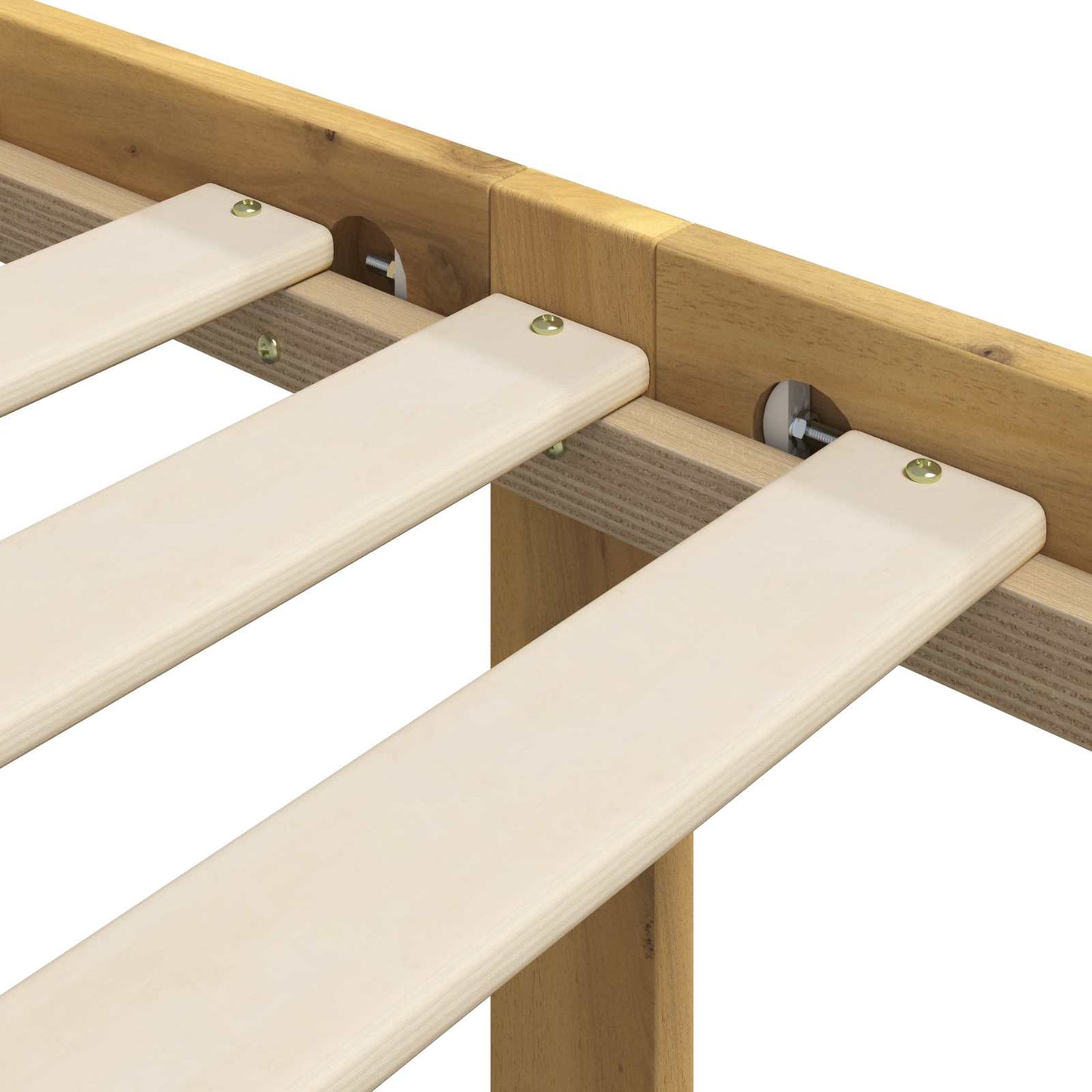 vidaXL Double Bed Frame with Headboard ROSTOCK White 160 x 200 cm