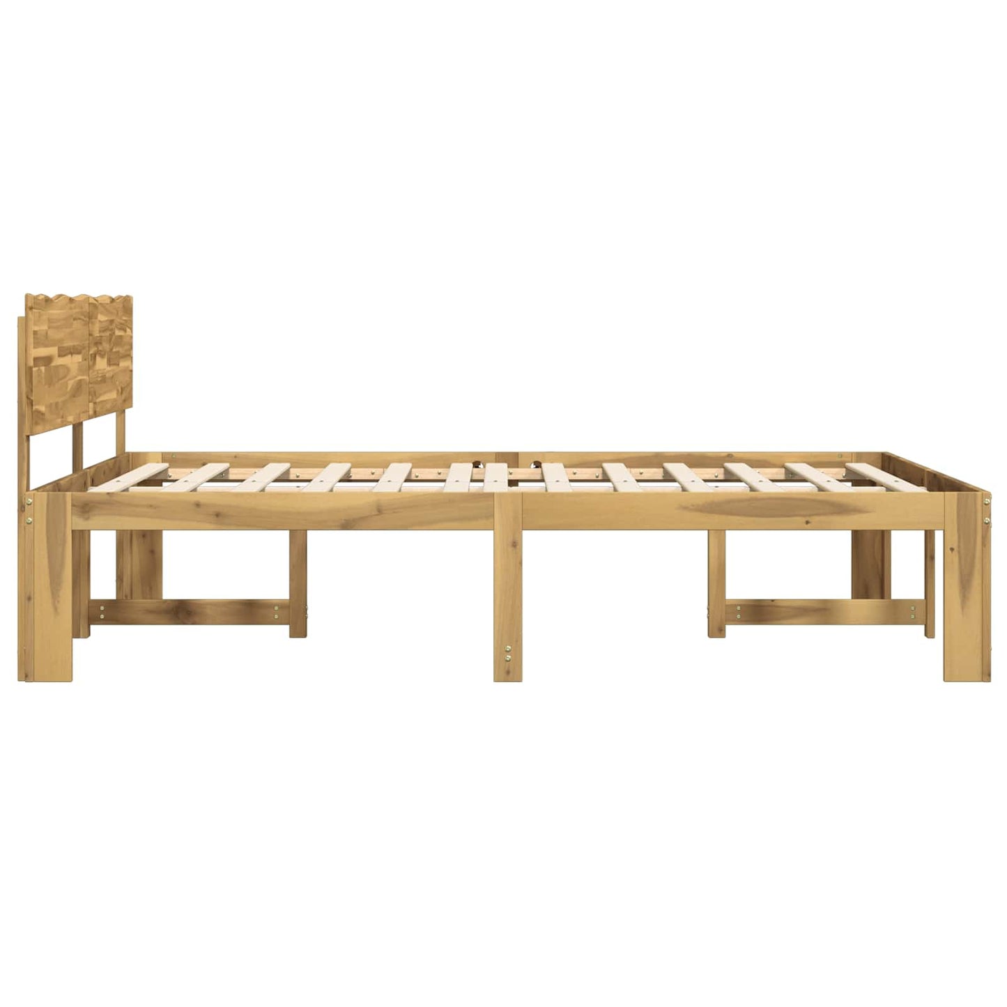 vidaXL Double Bed Frame with Headboard ROSTOCK White 180 x 200 cm