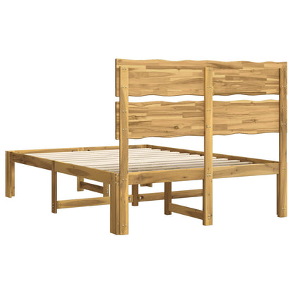 vidaXL Double Bed Frame with Headboard ROSTOCK White 120 x 200 cm