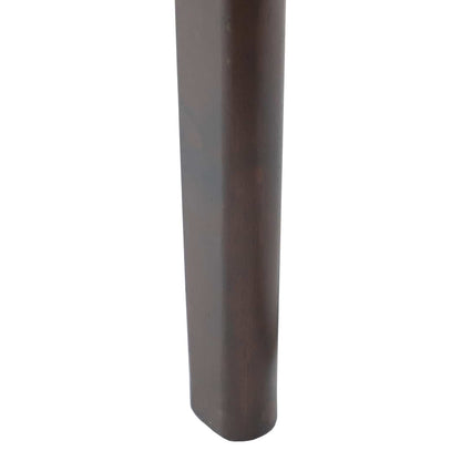 vidaXL Dining Chair 2 pcs Light Brown and Black Solid Rubberwood