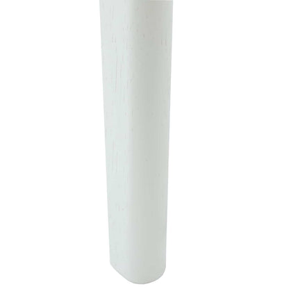 vidaXL Dining Chair 2 pcs White Solid Rubberwood