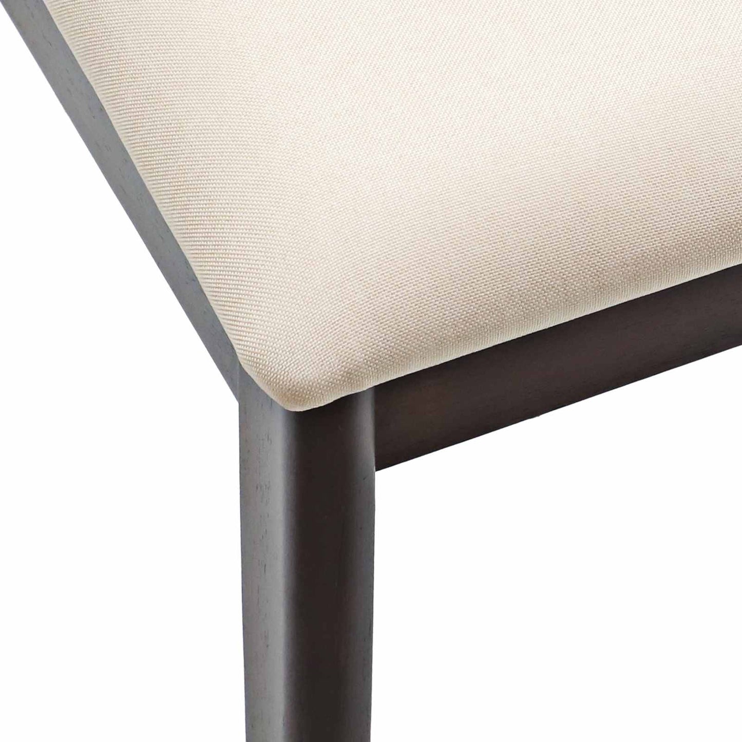 vidaXL Dining Chair 2 pcs Light Brown and Light Solid Rubber Wood