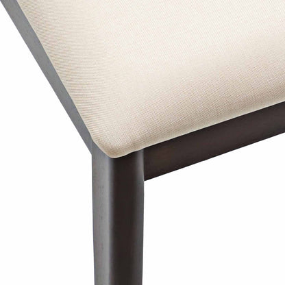 vidaXL Dining Chair 2 pcs Light Brown and Light Solid Rubber Wood