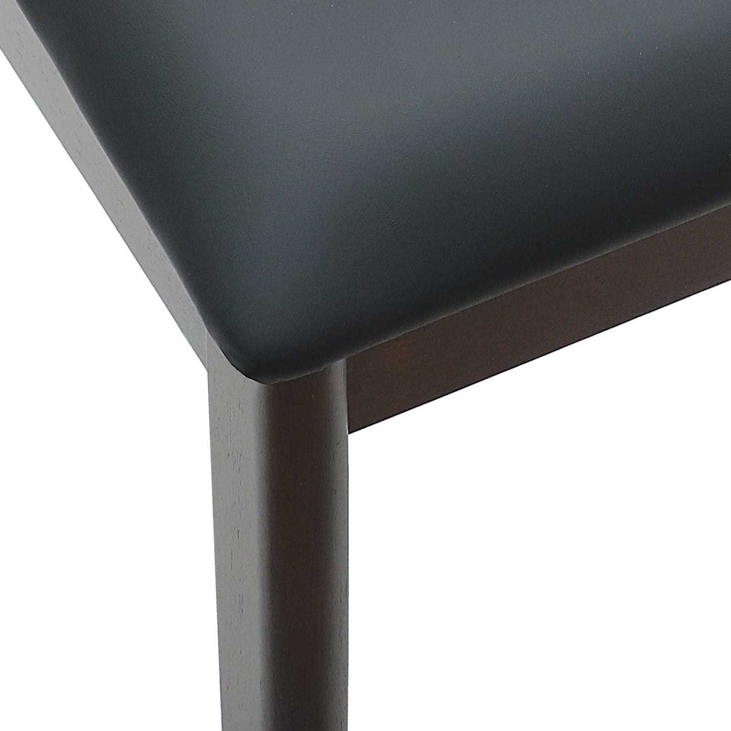 vidaXL Dining Chair 2 pcs Light Brown and Black Solid Rubber Wood