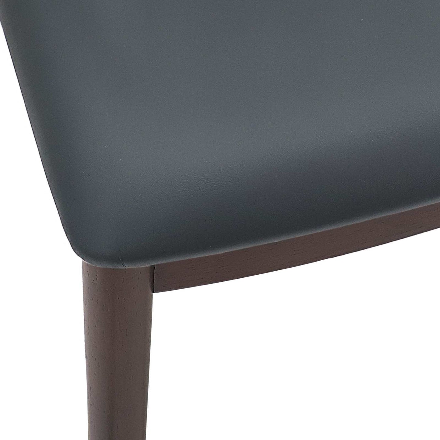 vidaXL Dining Chair 2 pcs Light Brown and Black Solid Rubber Wood