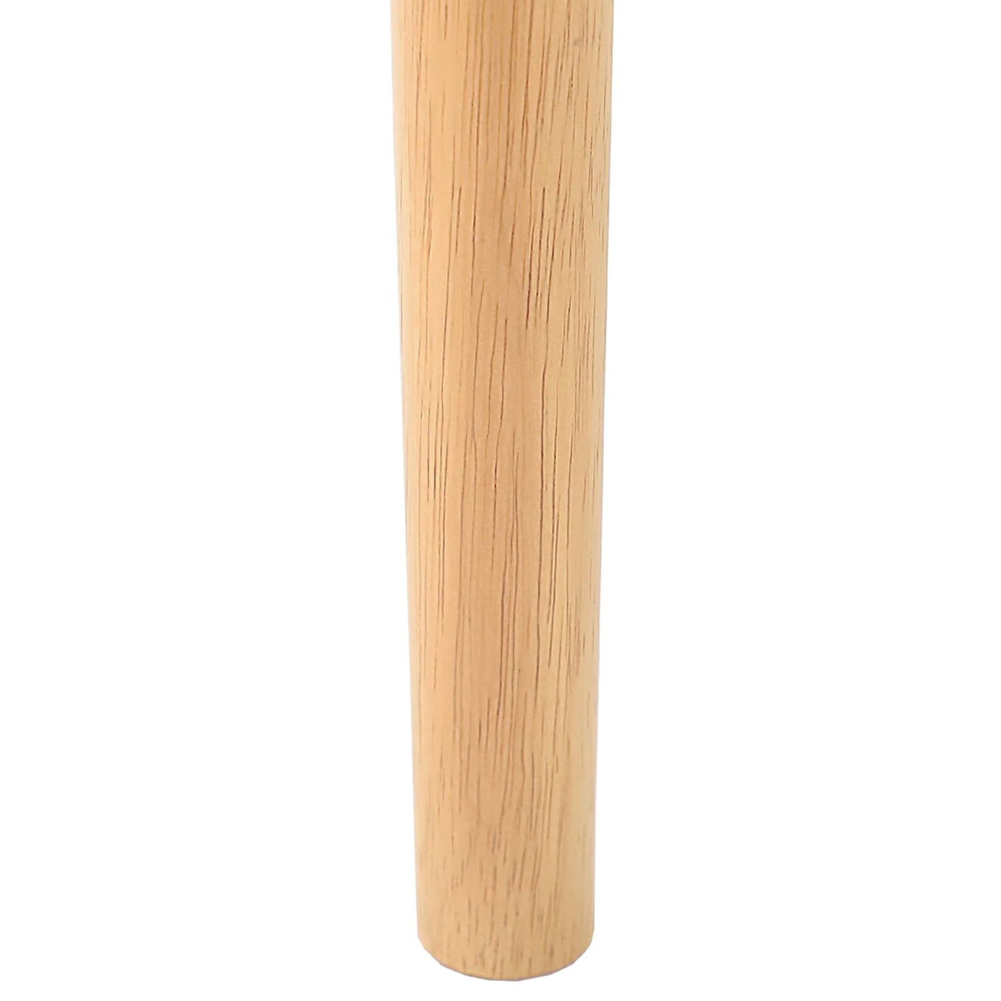 vidaXL Dining Chair 2 pcs Natural and Light Solid Rubber Wood