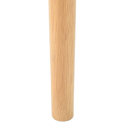 vidaXL Dining Chair 2 pcs Natural and Light Solid Rubber Wood