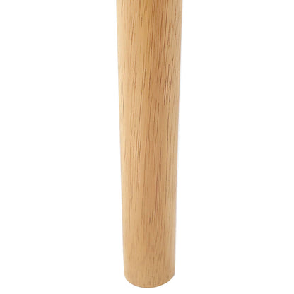 vidaXL Dining Chair 2 pcs Natural Solid Rubber Wood