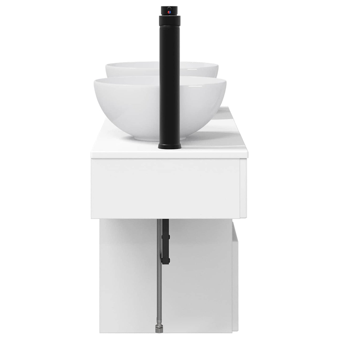 vidaXL Bathroom Furniture Set 3 pcs White Engineered Wood