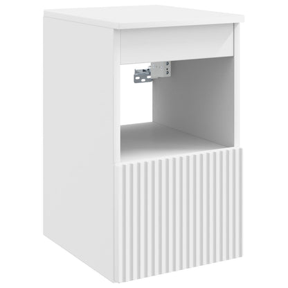 vidaXL Bathroom Furniture Set 3 pcs White Engineered Wood