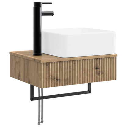 vidaXL Bathroom Cabinet Set 3 pcs Artisan Oak 53 x 35 x 39 cm