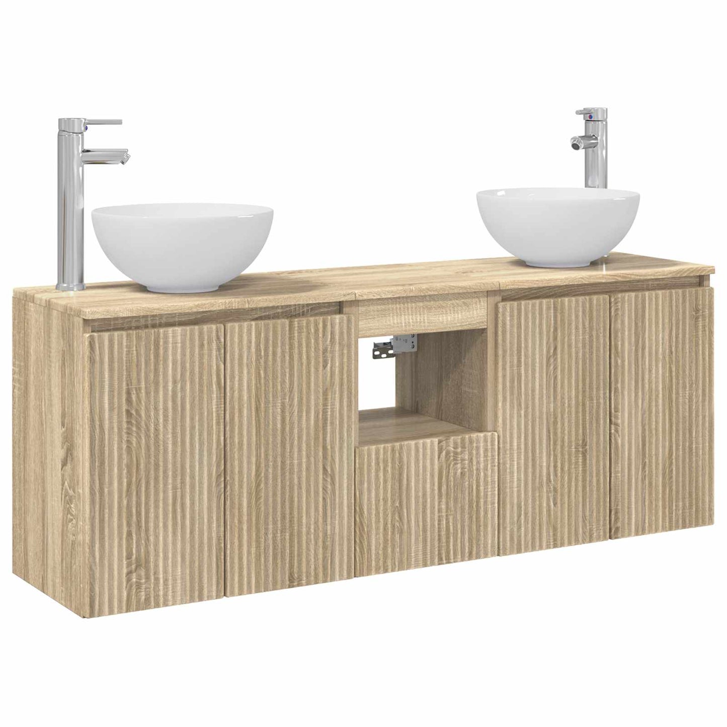 vidaXL Bathroom Cabinet Set 3 pcs Sonoma Oak 49.5 x 35 x 63 cm