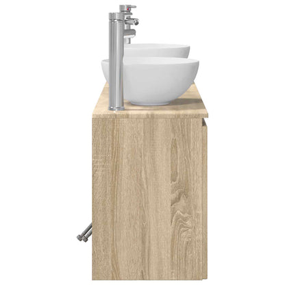 vidaXL Bathroom Cabinet Set 3 pcs Sonoma Oak 49.5 x 35 x 63 cm