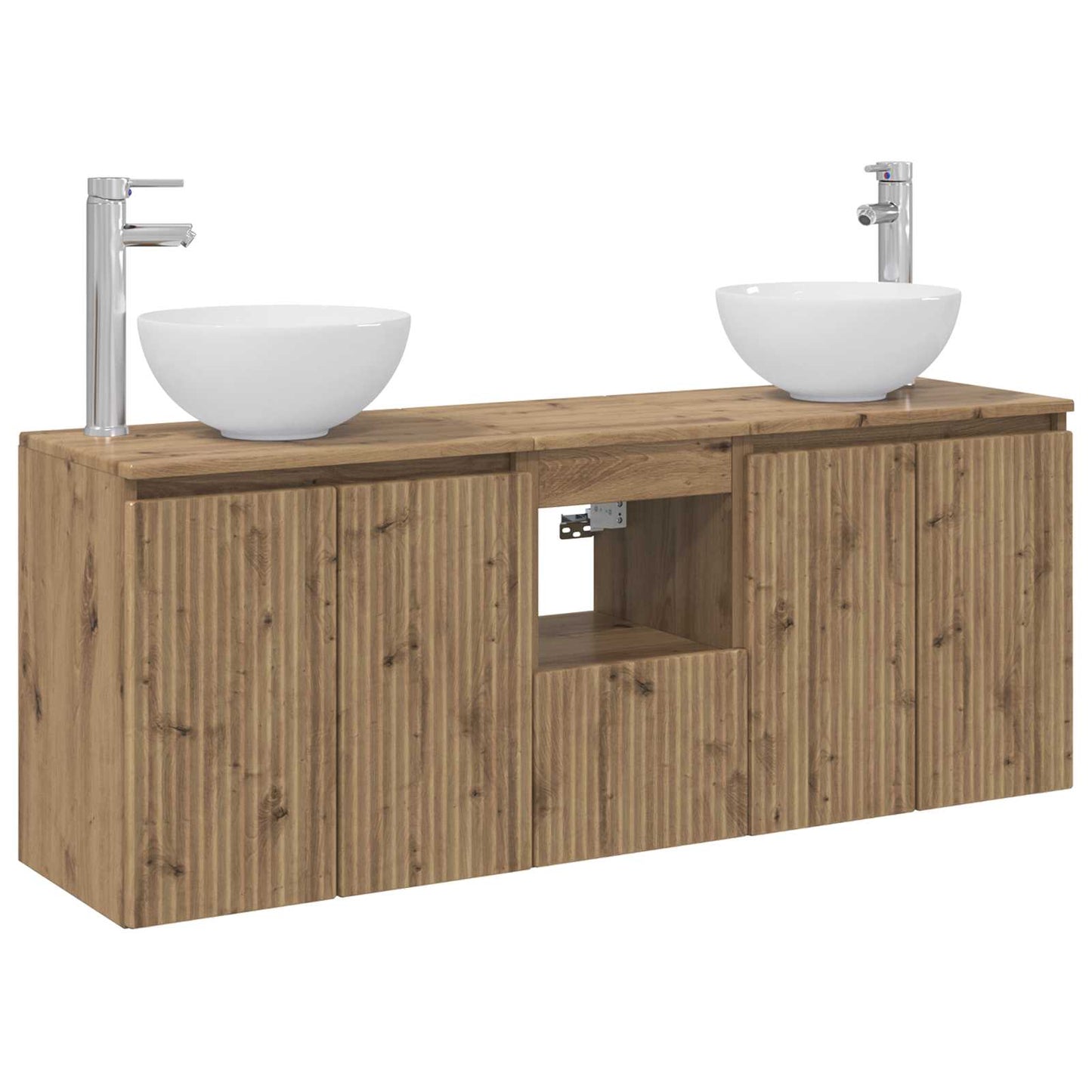 vidaXL Bathroom Cabinet Set 3 pcs Artisan Oak 49.5 x 35 x 63 cm