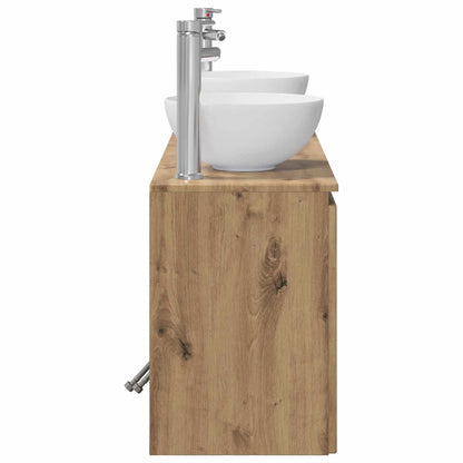 vidaXL Bathroom Cabinet Set 3 pcs Artisan Oak 49.5 x 35 x 63 cm
