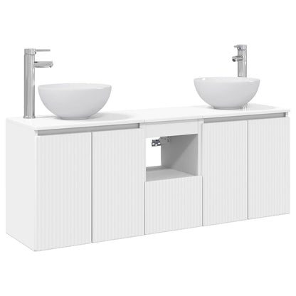 vidaXL Bathroom Cabinet Set 3 pcs White 49.5 x 41 x 64.5 cm